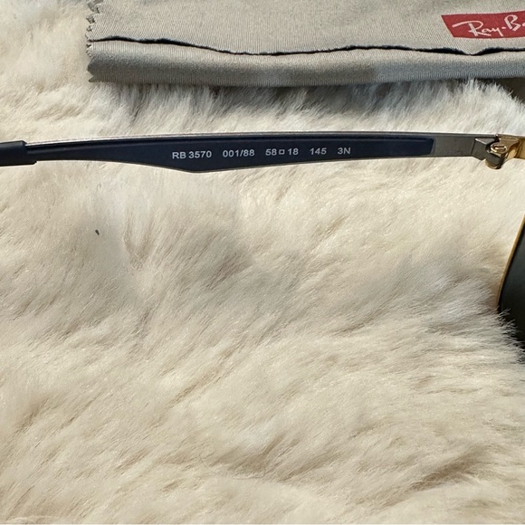 Ray-Ban Blue and Gold Sunglasses - Picture 3 of 7